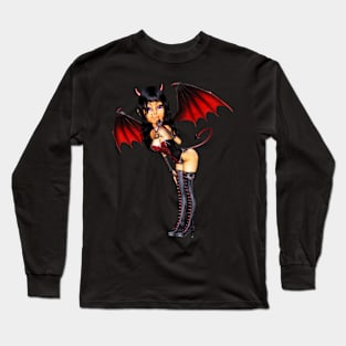 Halloween Cute Lady Evil Long Sleeve T-Shirt